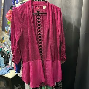 Fuchsia cardigan